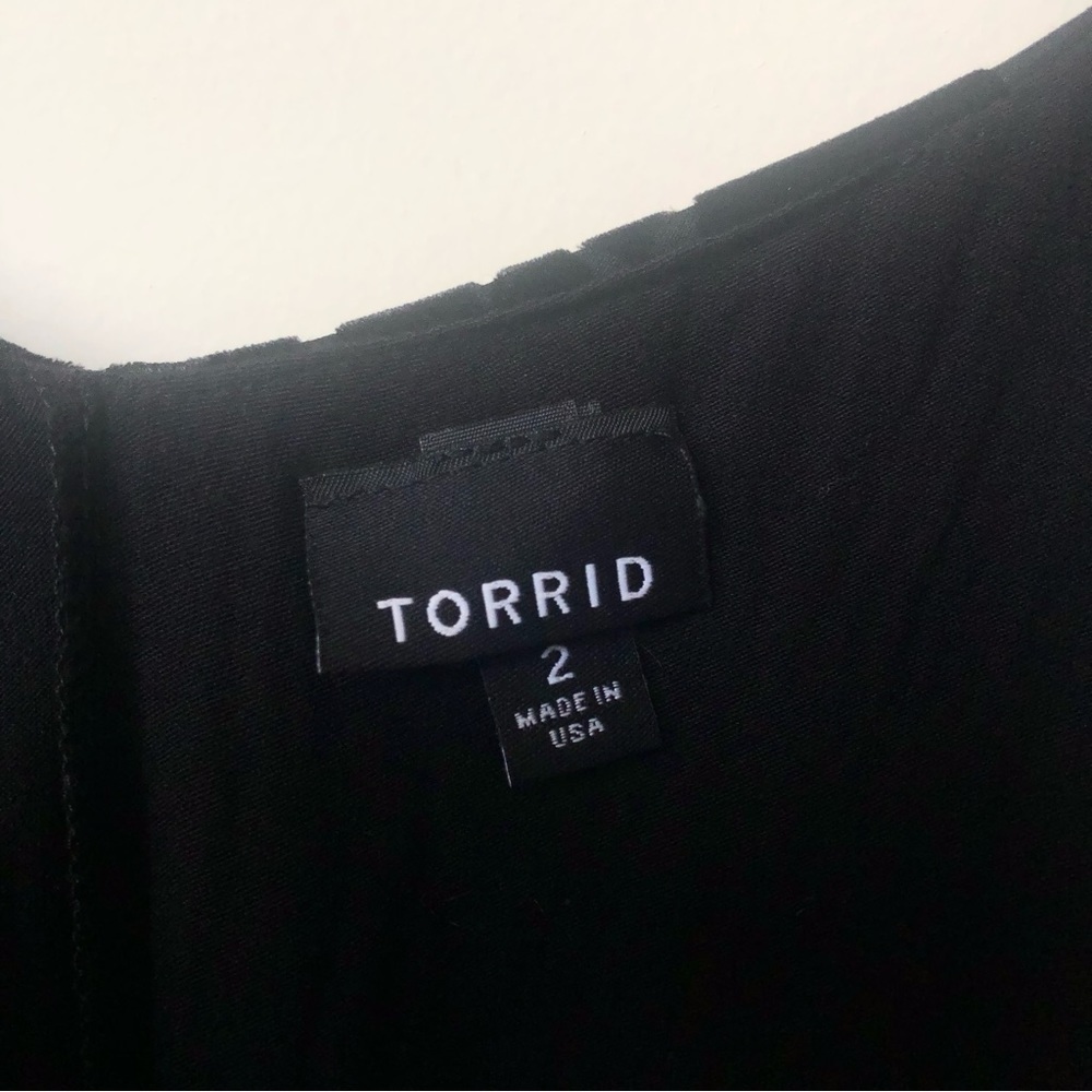 Torrid Velvet Burnout Style Floral Print Tiered Flowy Tank Top Size 2X - Picture 7 of 8